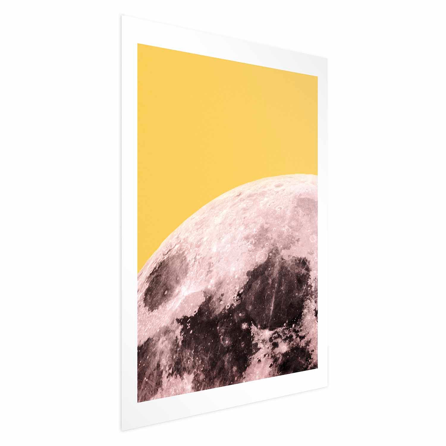 Sunny Moon Landscape Poster