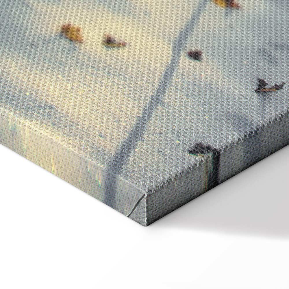 Winter Forest Landscape Vertical Canvas Print