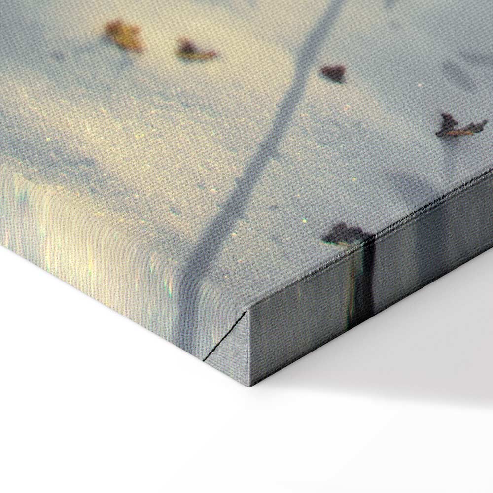 Winter Forest Landscape Vertical Canvas Print