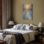 Winter Forest Landscape Vertical Canvas Print