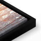 Winter Forest Landscape Vertical Canvas Print