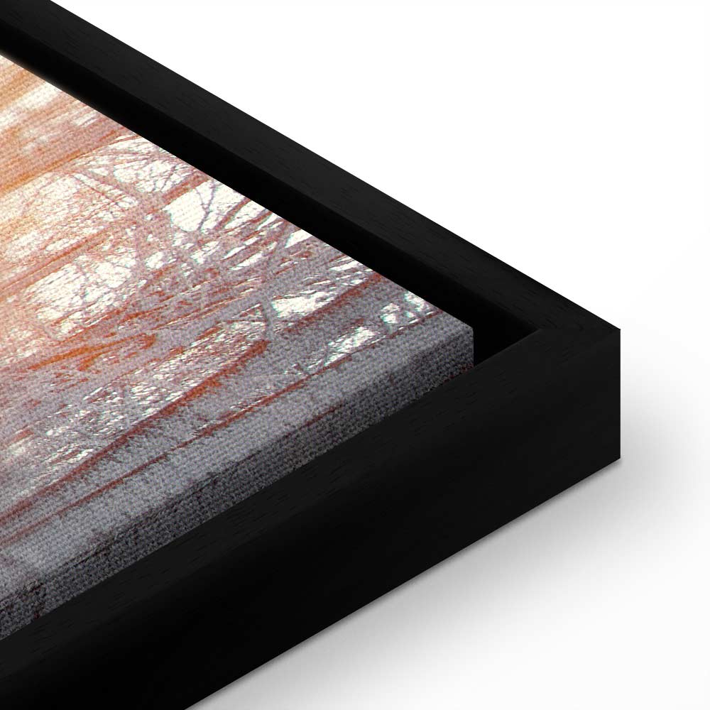 Winter Forest Landscape Vertical Canvas Print