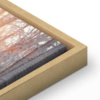 Winter Forest Landscape Vertical Canvas Print