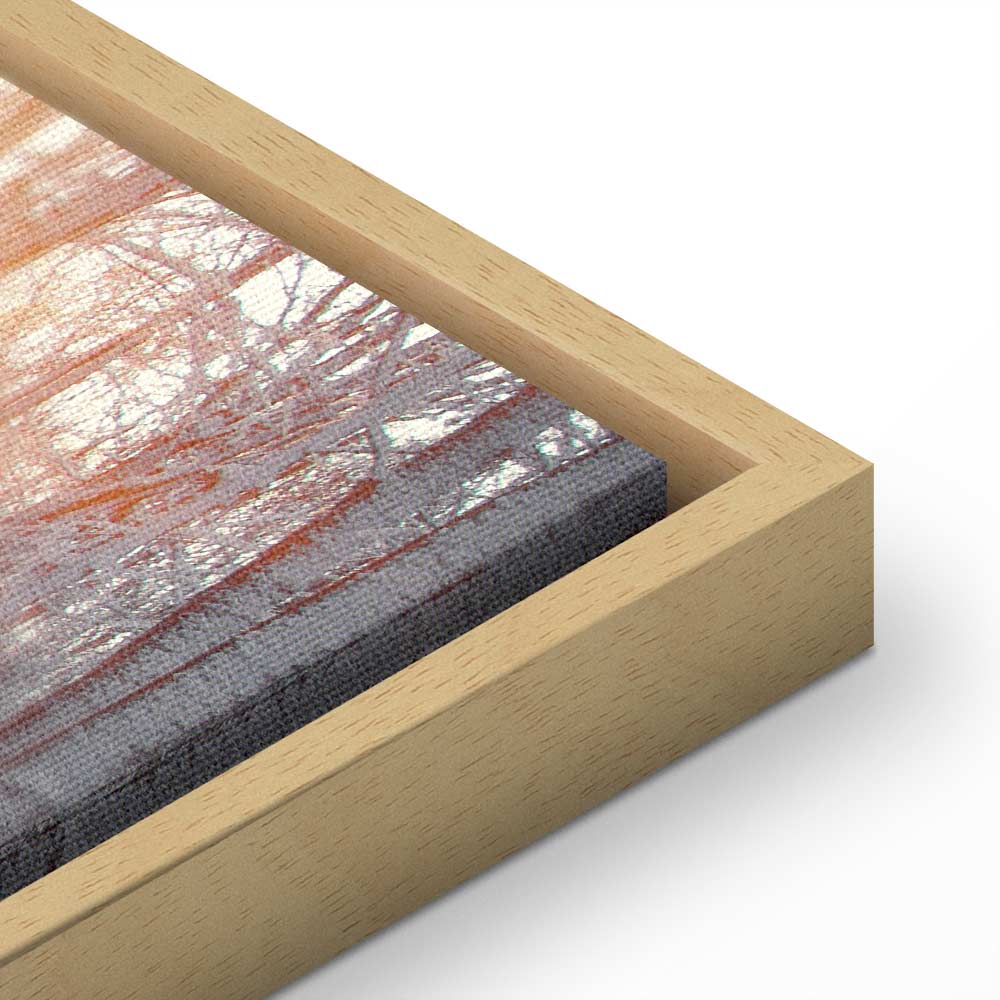 Winter Forest Landscape Vertical Canvas Print