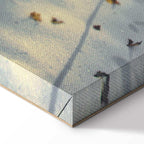 Winter Forest Landscape Vertical Canvas Print