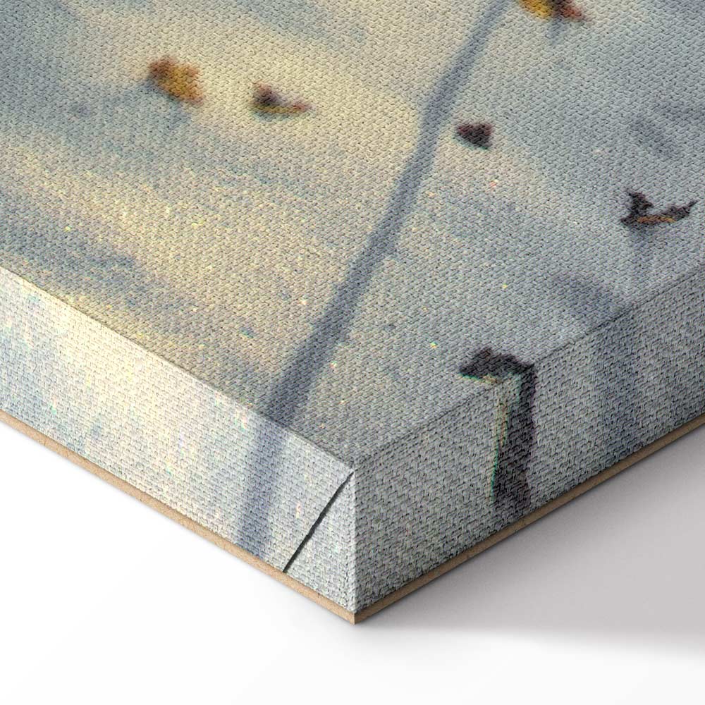 Winter Forest Landscape Vertical Canvas Print