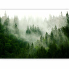 Mountain Forest Green Wall Mural