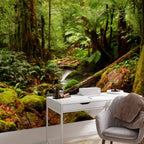 Forest Brook Waterfall Landscape Wall Mural