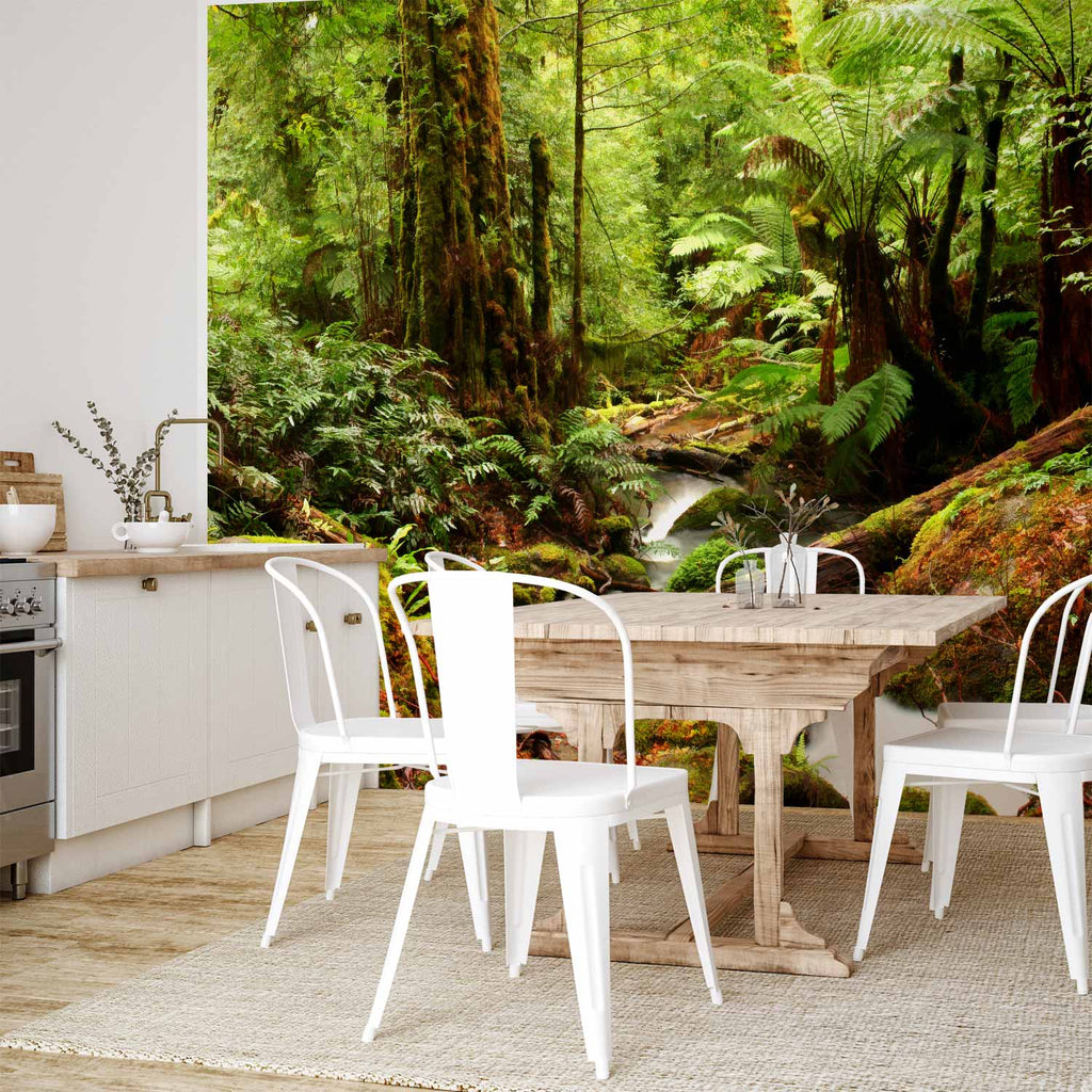 Forest Brook Waterfall Landscape Wall Mural