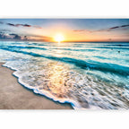 Seashore Waves Colourful Wall Mural