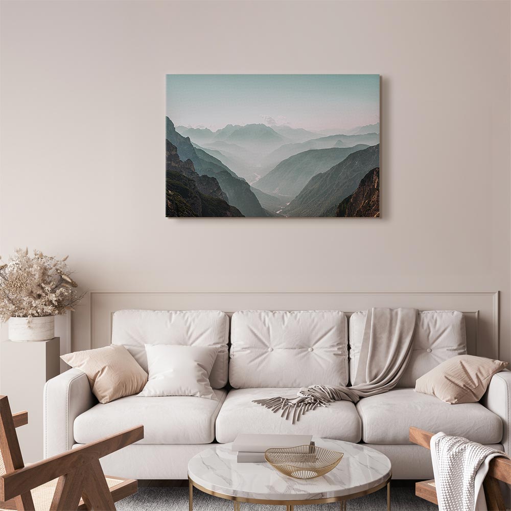 Mountain Horizon Landscape Canvas Print