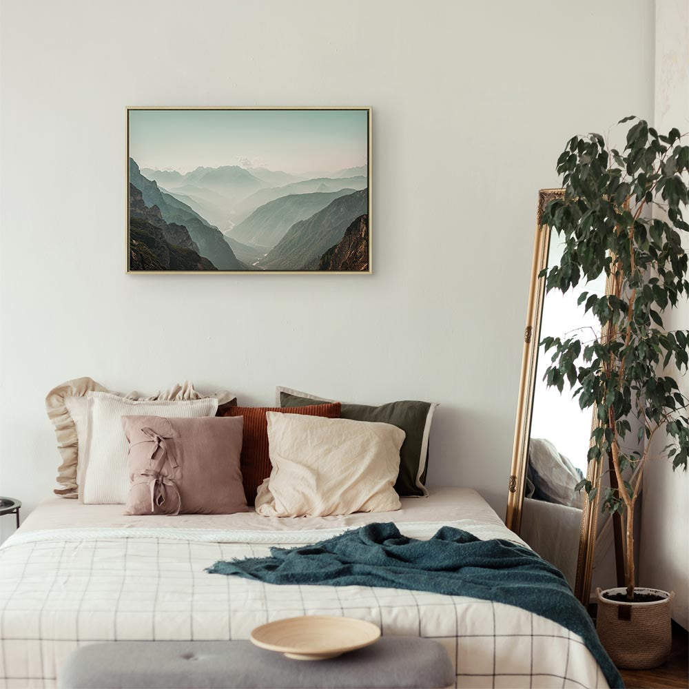 Mountain Horizon Landscape Canvas Print