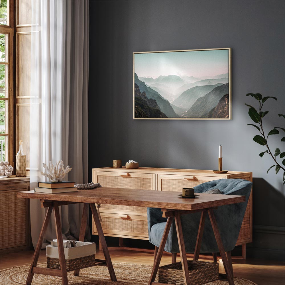 Mountain Horizon Landscape Canvas Print