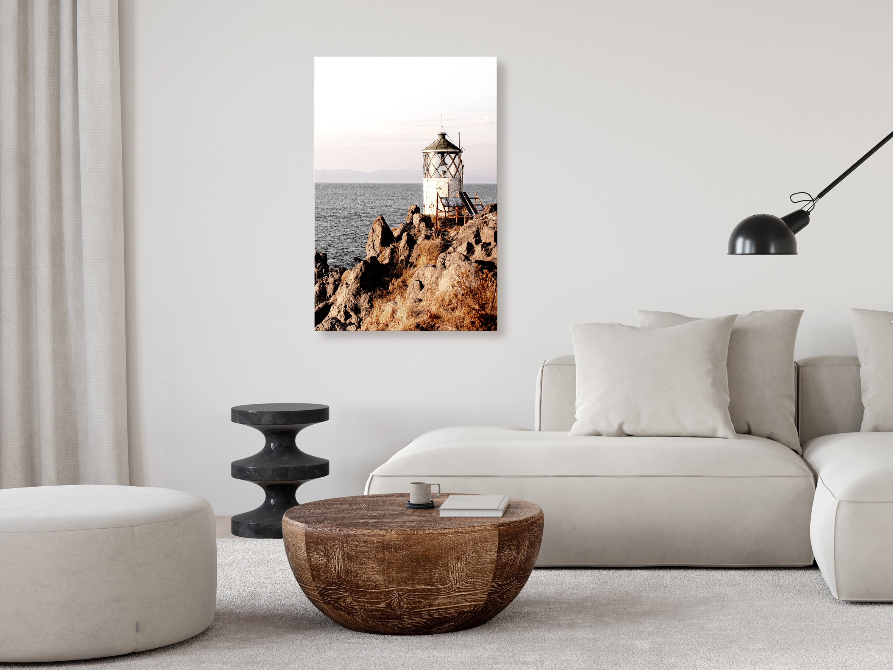 Canvas Print Lantern On The Cliff Vertical