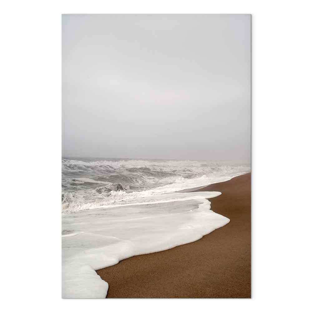 Autumn Sea Shore Landscape Canvas Print