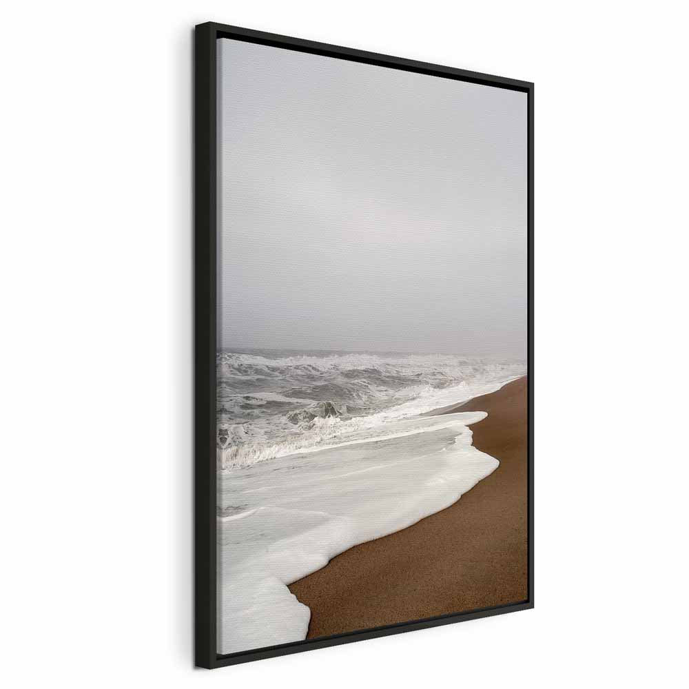 Autumn Sea Shore Landscape Canvas Print