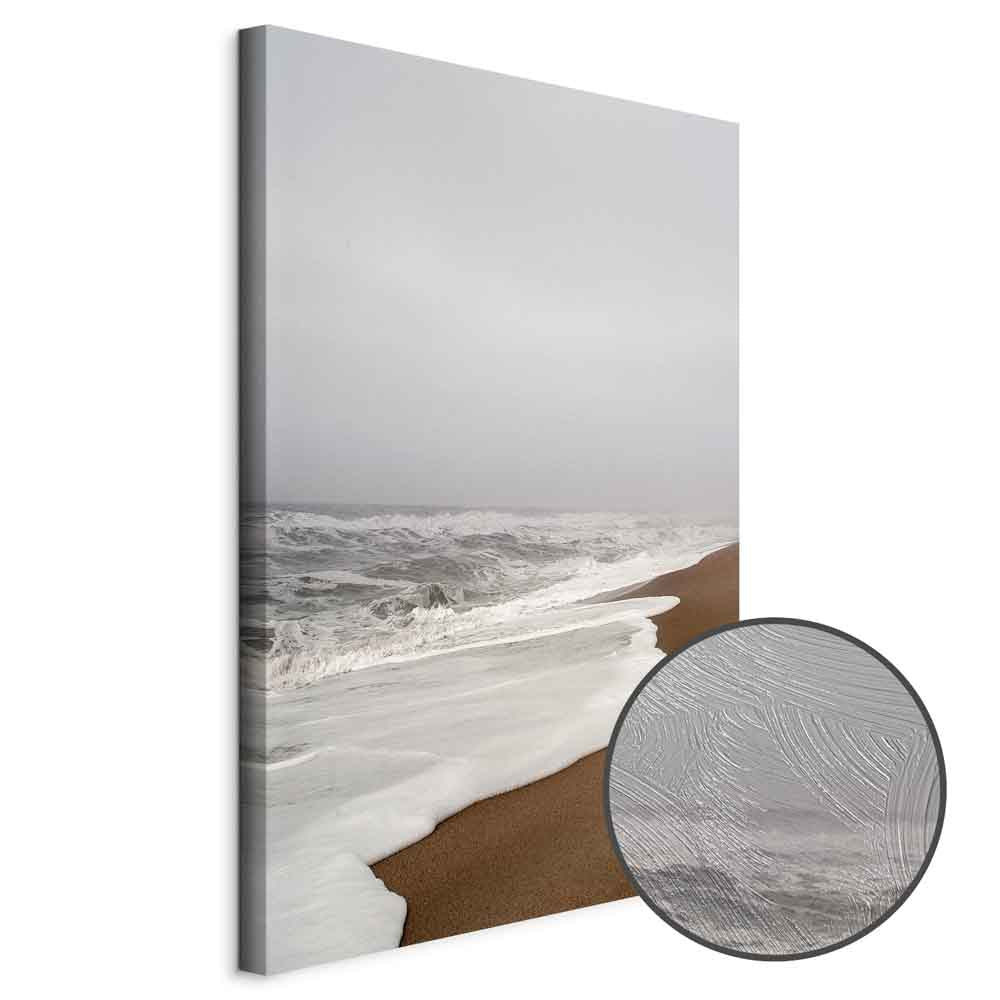 Autumn Sea Shore Landscape Canvas Print