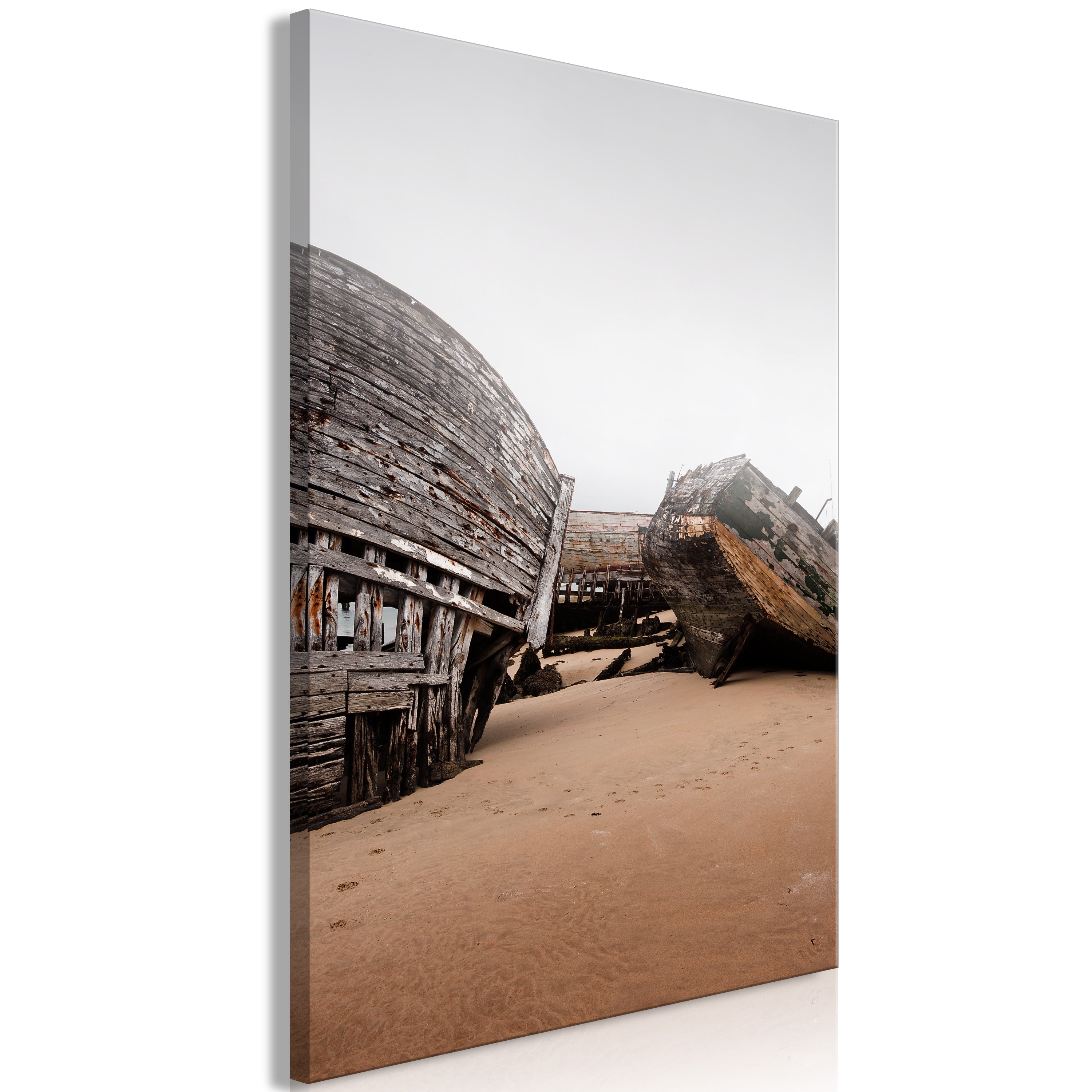 Canvas Print - Abandoned Cutters (1 Part) Vertical