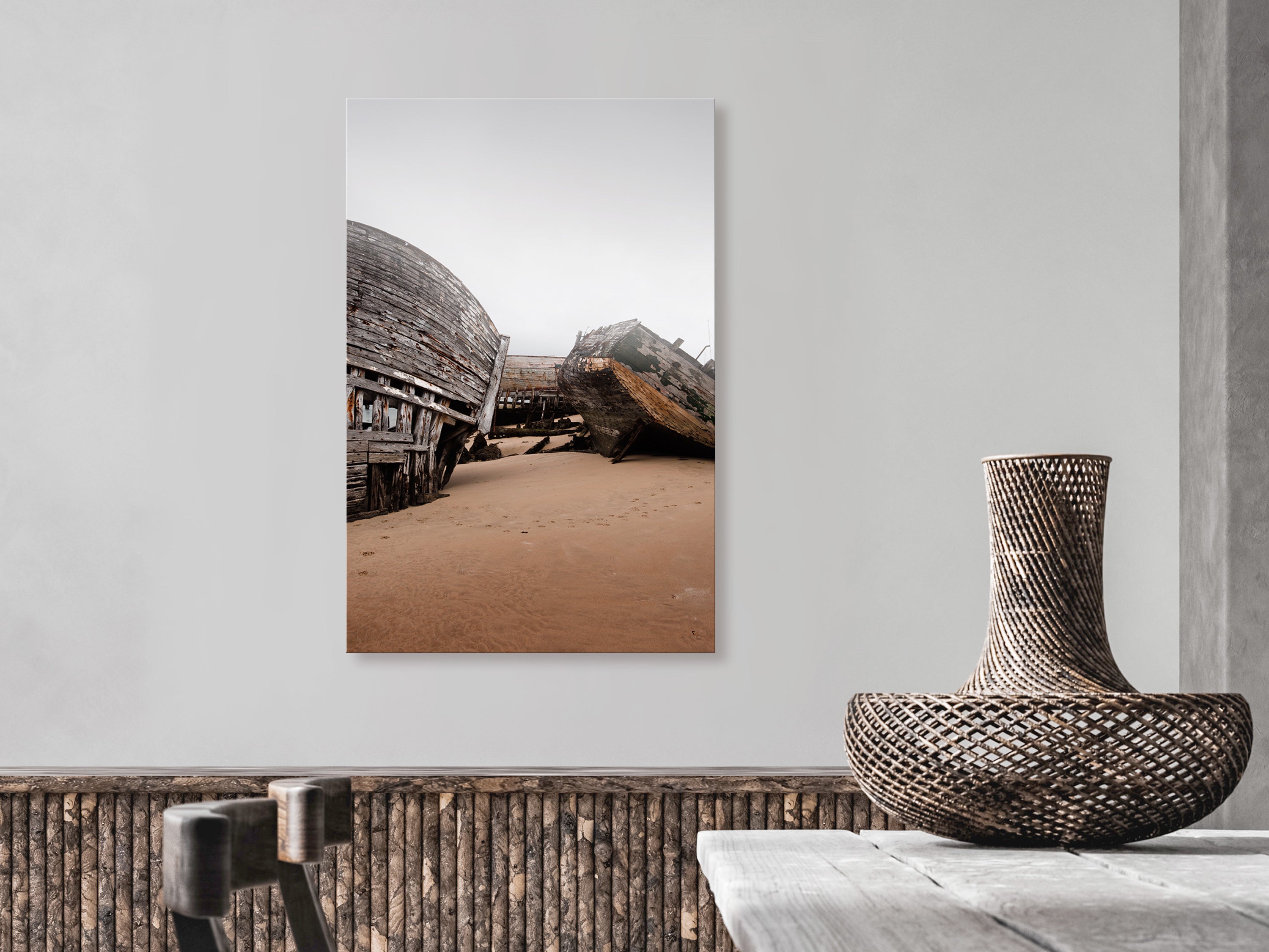 Canvas Print - Abandoned Cutters (1 Part) Vertical