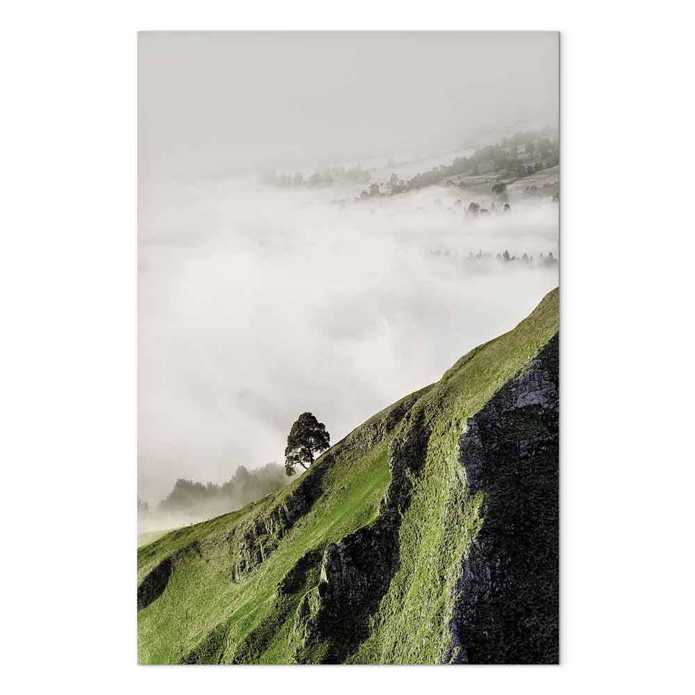 Tree Above Clouds Landscape Canvas Print