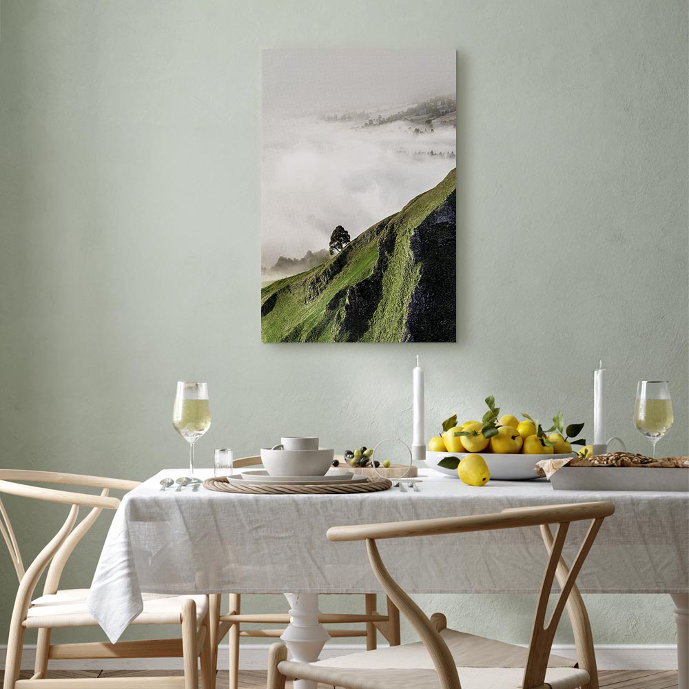 Tree Above Clouds Landscape Canvas Print
