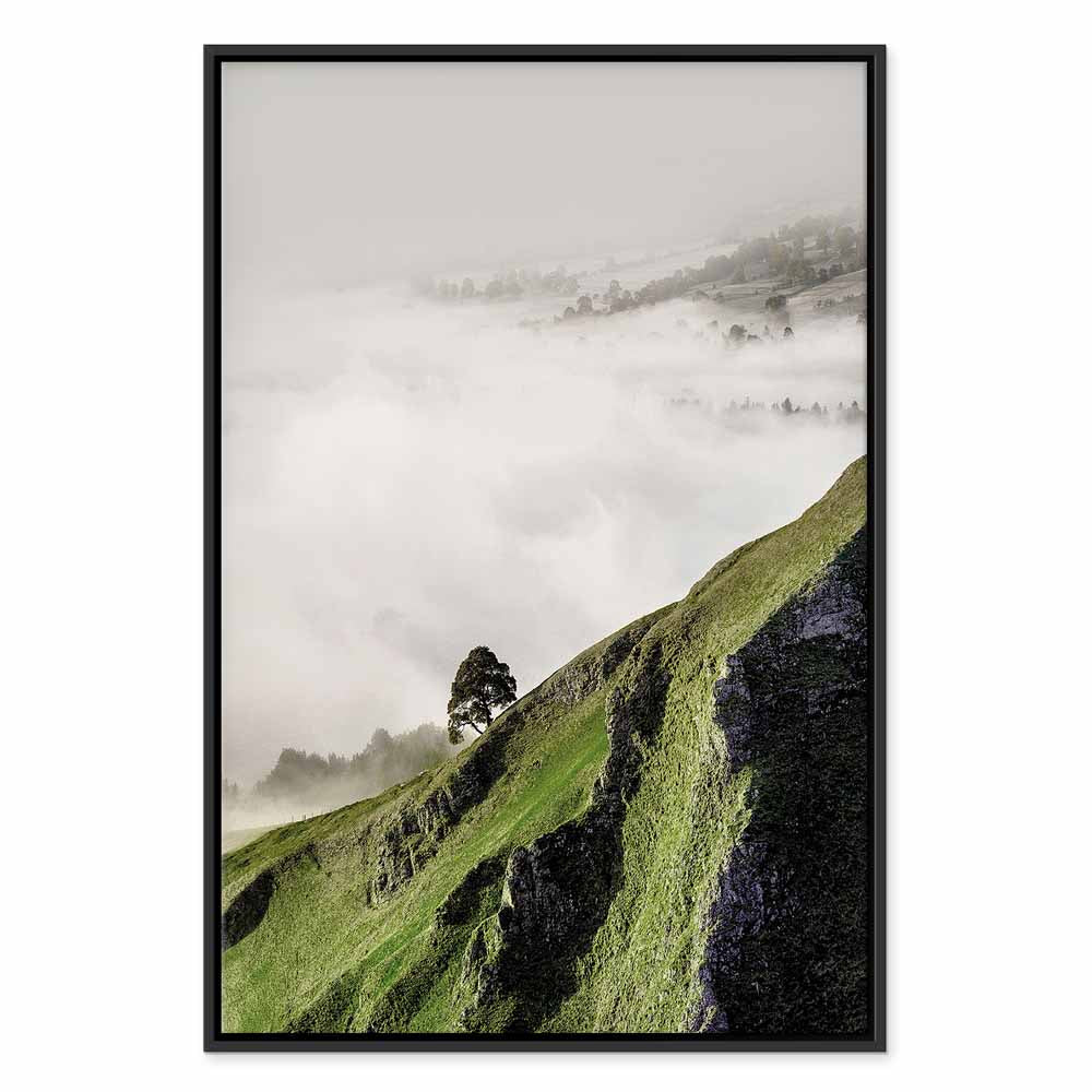 Tree Above Clouds Landscape Canvas Print