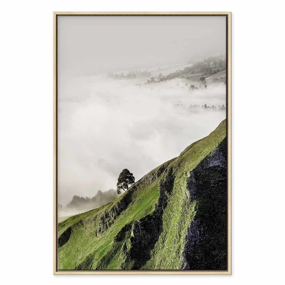 Tree Above Clouds Landscape Canvas Print