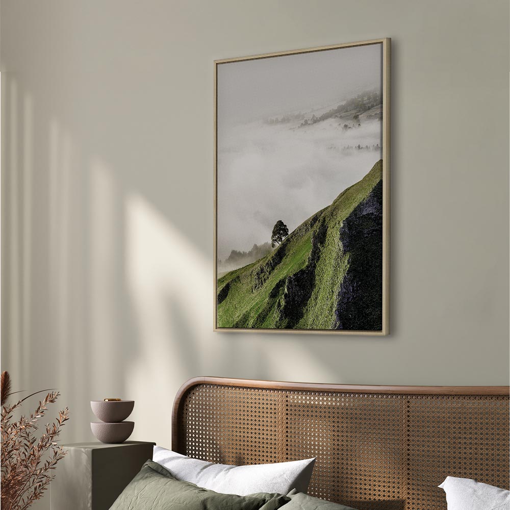 Tree Above Clouds Landscape Canvas Print