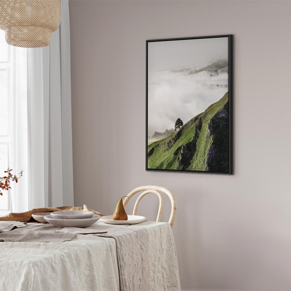 Tree Above Clouds Landscape Canvas Print