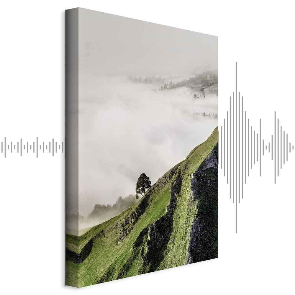 Tree Above Clouds Landscape Canvas Print