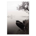 Lakeside Tree Haven Landscape Canvas Print
