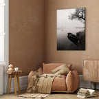 Lakeside Tree Haven Landscape Canvas Print