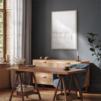 Misty Coastal Trail Vertical Canvas Print