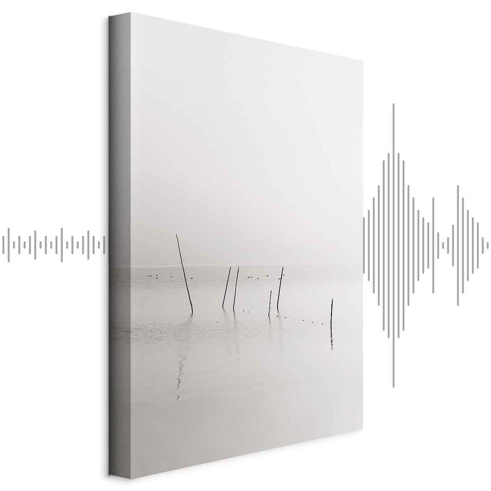 Misty Coastal Trail Vertical Canvas Print