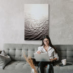 Water Surface Waves Vertical Canvas Print