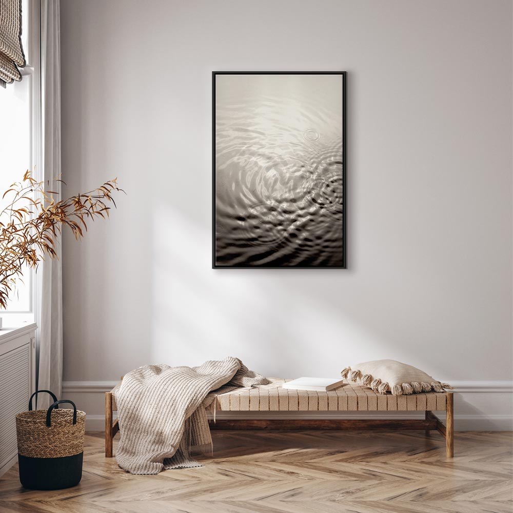 Water Surface Waves Vertical Canvas Print