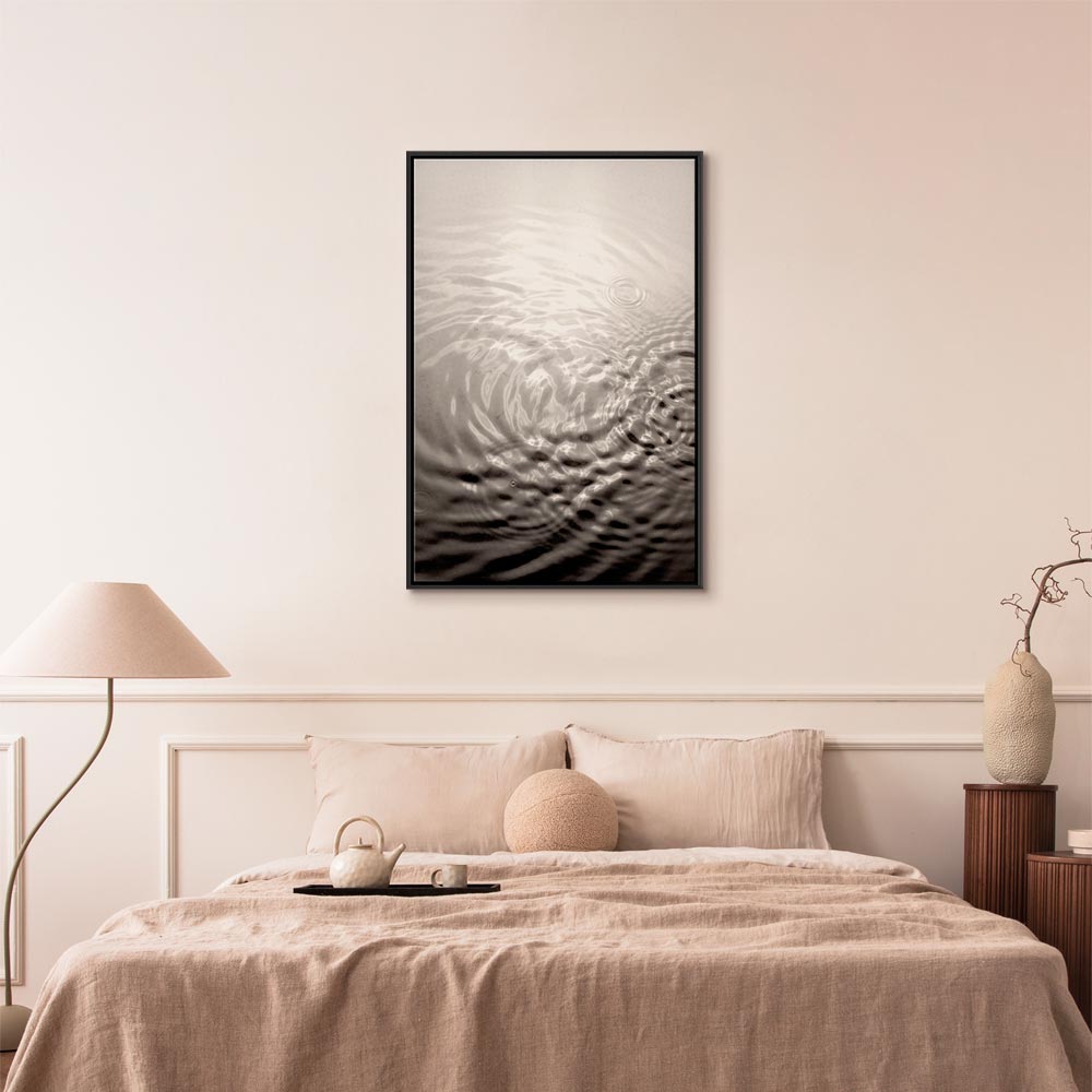 Water Surface Waves Vertical Canvas Print
