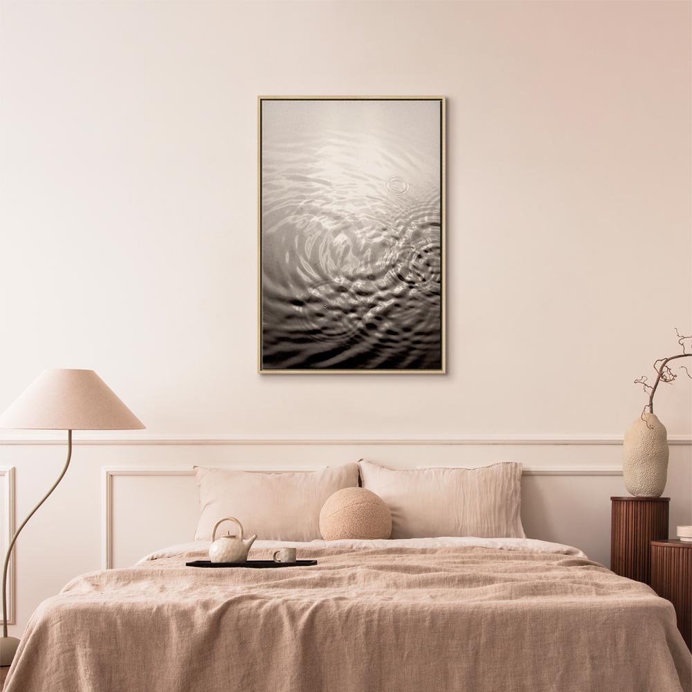 Water Surface Waves Vertical Canvas Print