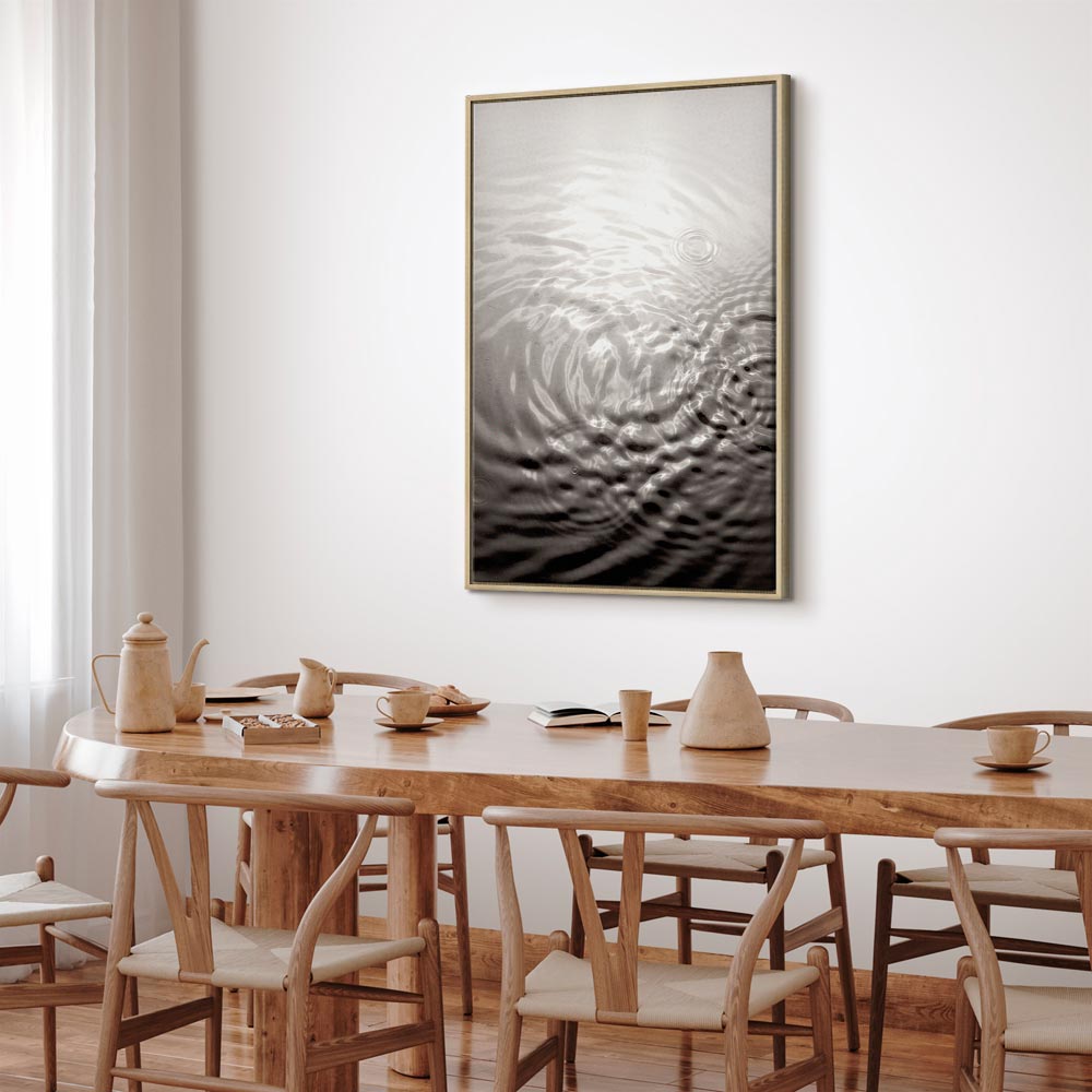 Water Surface Waves Vertical Canvas Print
