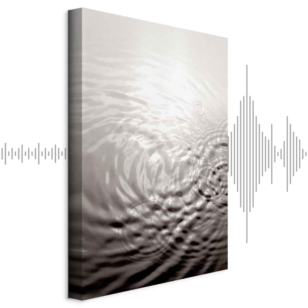 Water Surface Waves Vertical Canvas Print