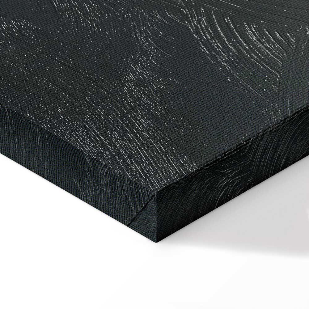 Forest Fog Landscape Vertical Canvas Print