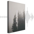 Forest Fog Landscape Vertical Canvas Print