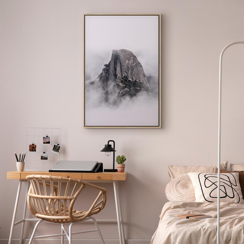 Half Dome Mountain Landscape Canvas Print