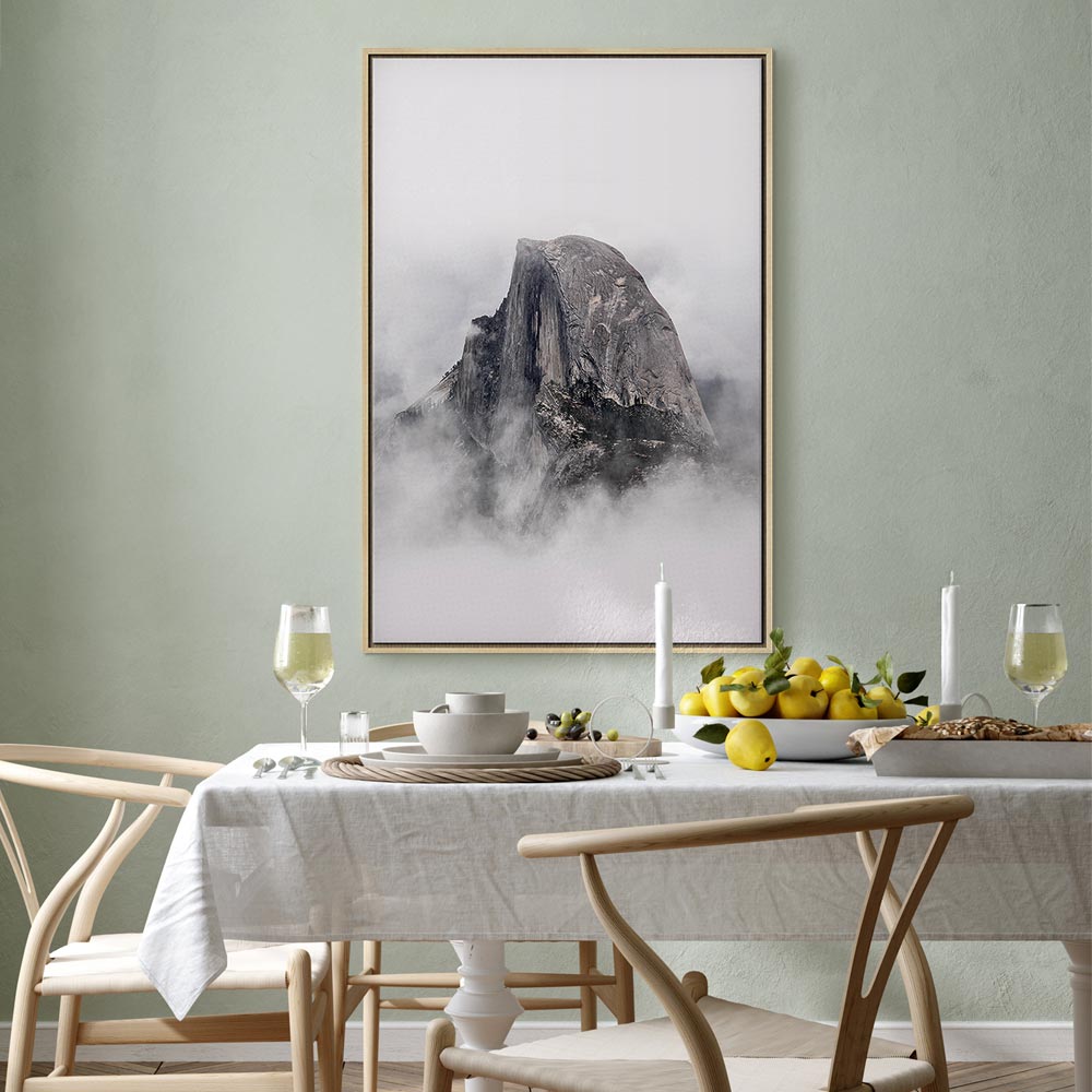 Half Dome Mountain Landscape Canvas Print