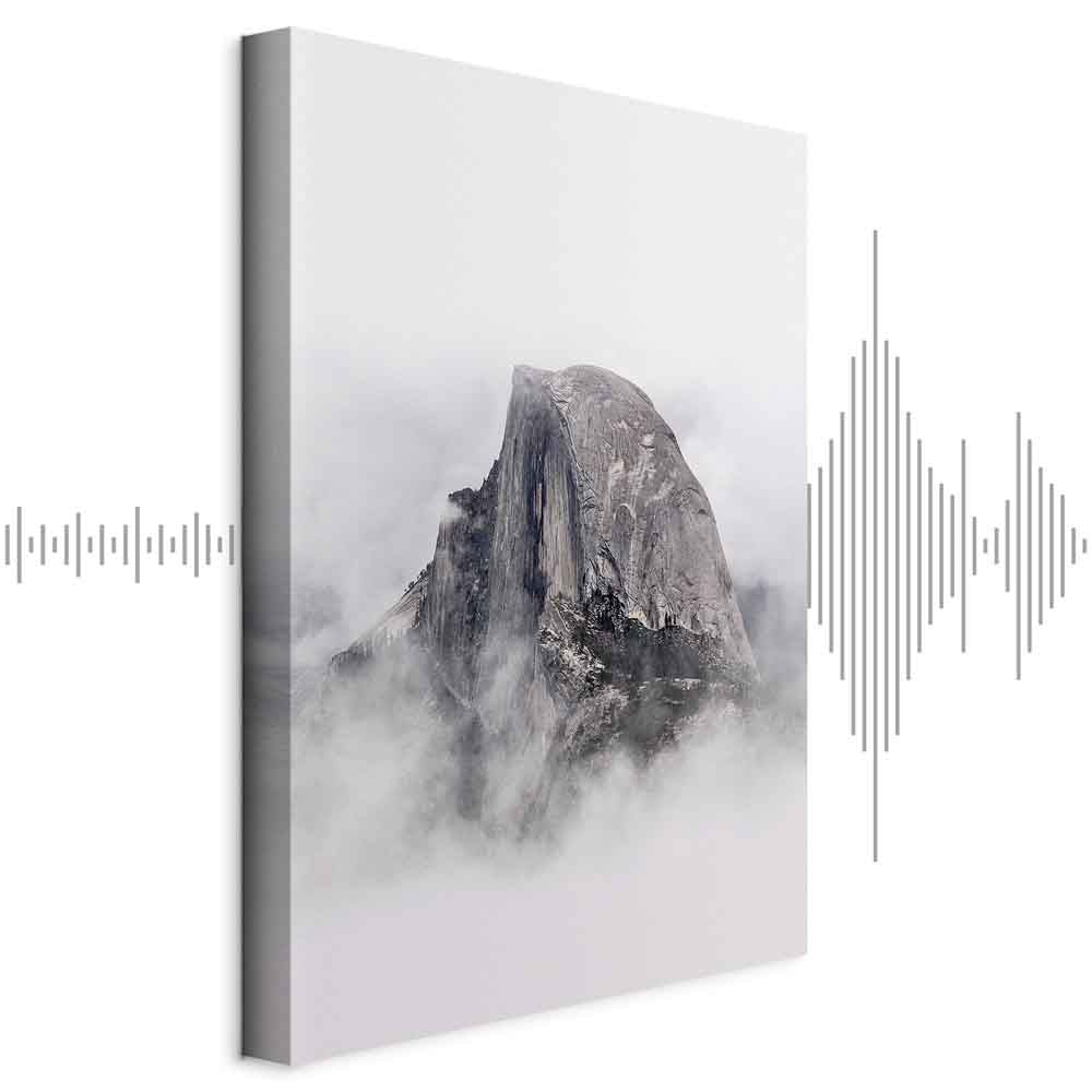 Half Dome Mountain Landscape Canvas Print