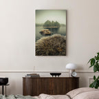 Autumn Wetlands Lake Landscape Canvas Print
