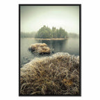 Autumn Wetlands Lake Landscape Canvas Print