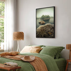 Autumn Wetlands Lake Landscape Canvas Print