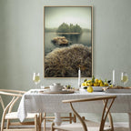 Autumn Wetlands Lake Landscape Canvas Print
