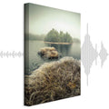 Autumn Wetlands Lake Landscape Canvas Print